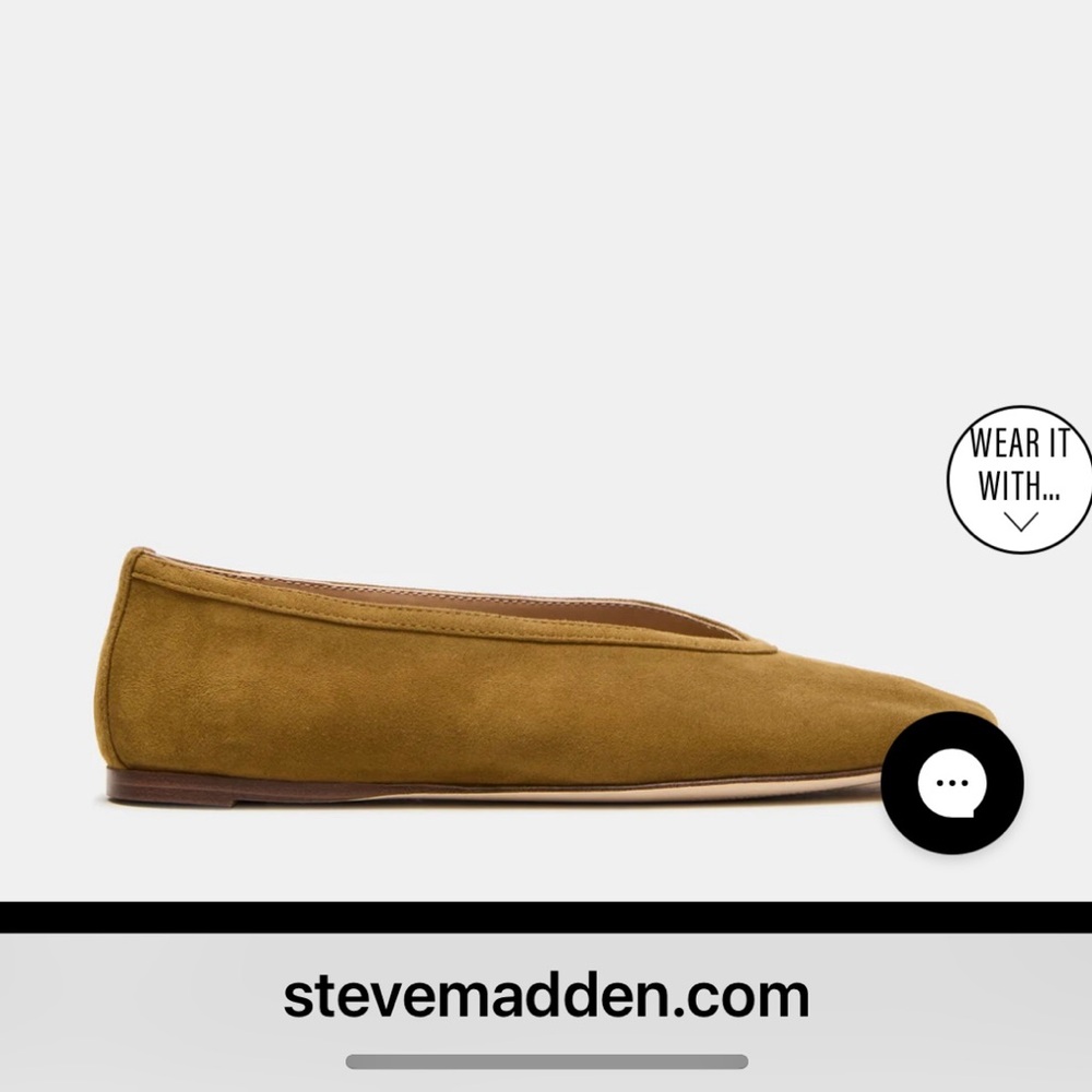 Steve Madden Leni Mustard Suede flats